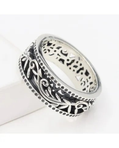 Designer Spinner Ring - 925 Sterling Silver Meditation & Fidget Jewelry
