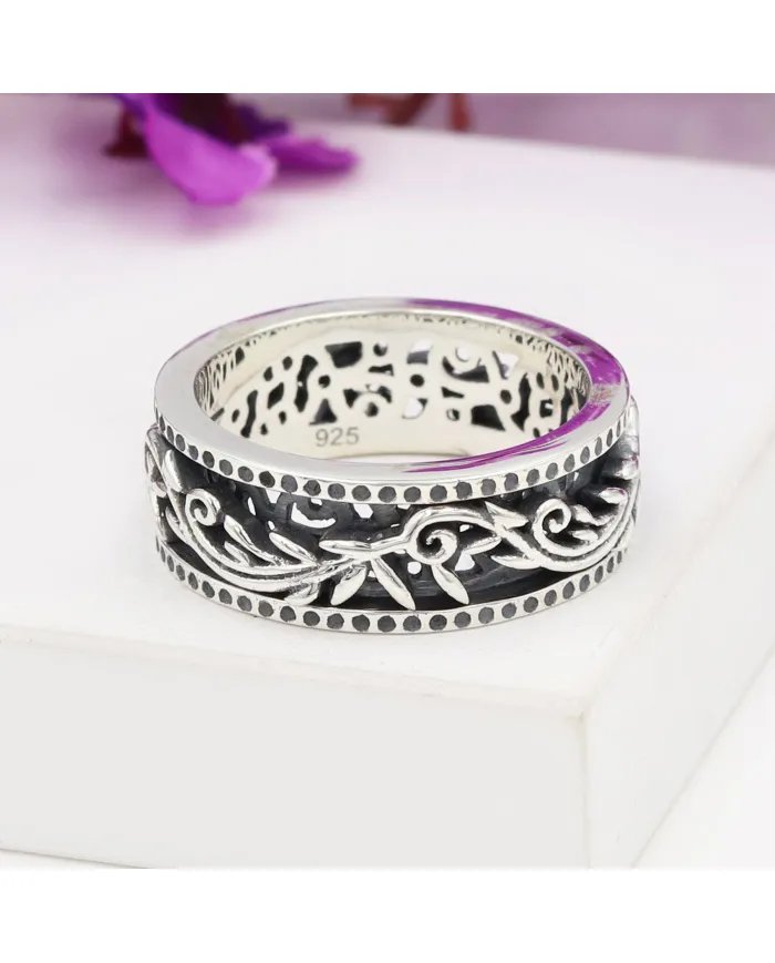 Designer Spinner Ring - 925 Sterling Silver Meditation & Fidget Jewelry
