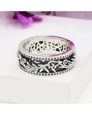 Designer Spinner Ring - 925 Sterling Silver Meditation & Fidget Jewelry