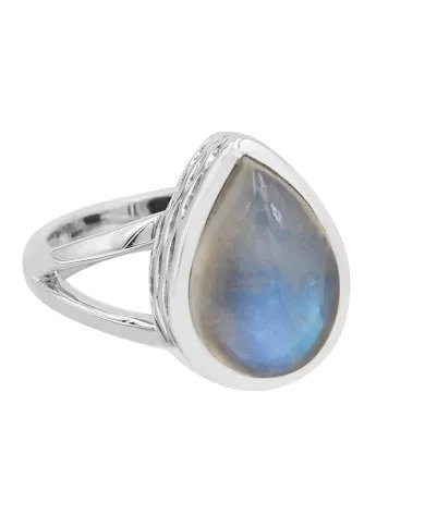 Rainbow Moonstone Ring – Handmade 925 Sterling Silver June Jewelry