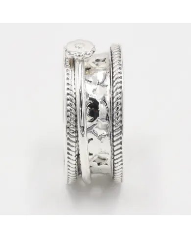 925 Sterling Silver Spinner Ring - Fidget Anxiety & Stress Relief Jewelry