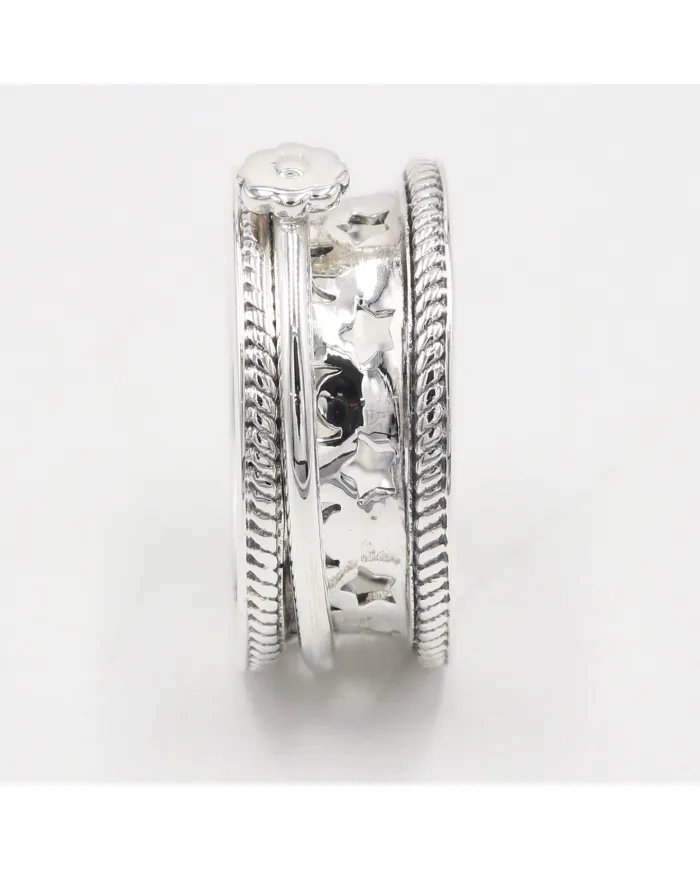 925 Sterling Silver Spinner Ring - Fidget Anxiety & Stress Relief Jewelry