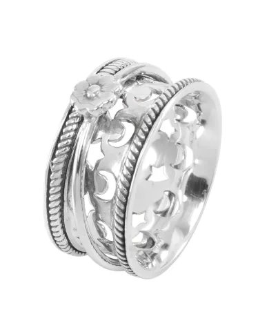 925 Sterling Silver Spinner Ring - Fidget Anxiety & Stress Relief Jewelry