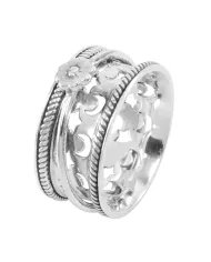 925 Sterling Silver Spinner Ring - Fidget Anxiety & Stress Relief Jewelry