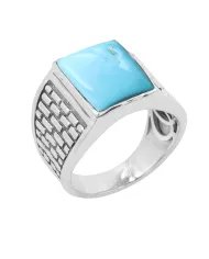 Black Onyx Men's Ring - 925 Sterling Silver Handmade Gemstone Jewelry