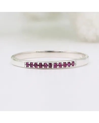 Pink Quartz Ring - 925 Sterling Silver Handmade Minimalist Jewelry