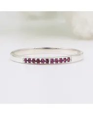 Pink Quartz Ring - 925 Sterling Silver Handmade Minimalist Jewelry