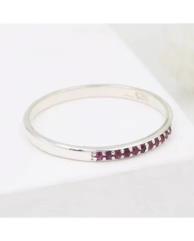 Pink Quartz Ring - 925 Sterling Silver Handmade Minimalist Jewelry