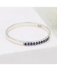 Natural Tanzanite Ring - Sterling Silver Ring Minimalist Rings for Her