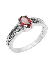 Natural Citrine Ring - 925 Sterling Silver Handmade Minimalist Jewelry