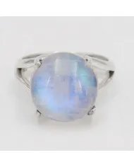 Rainbow Moonstone Ring – 925 Sterling Silver Natural Gemstone Jewelry
