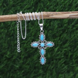 Holy Cross Pendant, Sterling Silver Pendant, Religious Pendant, Vintage Pendant, Unisex Christian Pendant, Birthstone Pendant