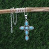 Holy Cross Pendant, Sterling Silver Pendant, Religious Pendant, Vintage Pendant, Unisex Christian Pendant, Birthstone Pendant