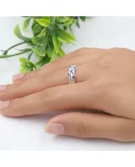 Blue Sapphire Ring – Gold Plated 925 Sterling Silver Handmade Jewelry