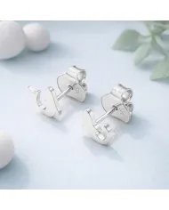 925 Silver Dolphin Ocean Animal Post Stud Earrings | Handmade Jewelry