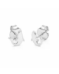 925 Silver Dolphin Ocean Animal Post Stud Earrings | Handmade Jewelry