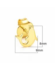 Dolphin Stud Earrings – Gold Plated 925 Silver Handmade Jewelry