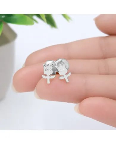 Moissanite Groot Stud Earrings – 925 Silver Handmade Marvel Gift
