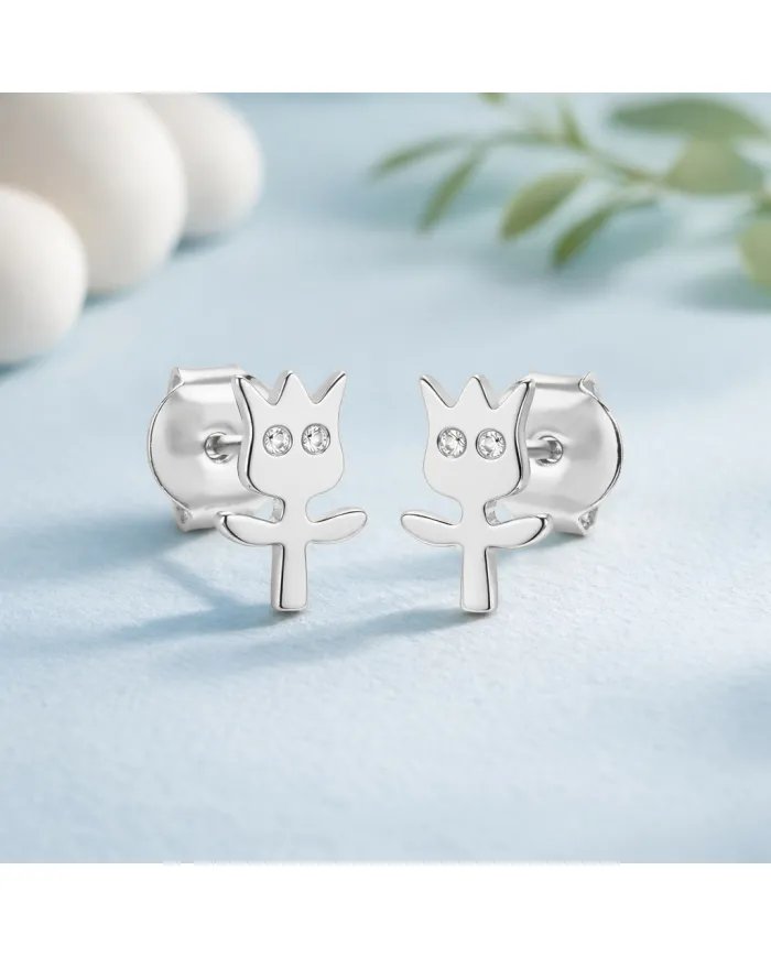 Moissanite Groot Stud Earrings – 925 Silver Handmade Marvel Gift
