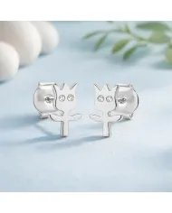 Moissanite Groot Stud Earrings – 925 Silver Handmade Marvel Gift