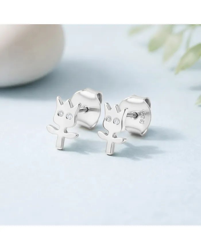 Moissanite Groot Stud Earrings – 925 Silver Handmade Marvel Gift