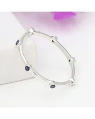 Blue Sapphire Ring in 925 Sterling Silver – Minimalist Jewelry