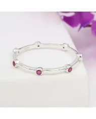 Ruby Gemstone Ring in 925 Sterling Silver - Minimalist Jewelry