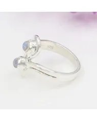 Rainbow Moonstone Ring - 925 Sterling Silver Handmade Gemstone Jewelry