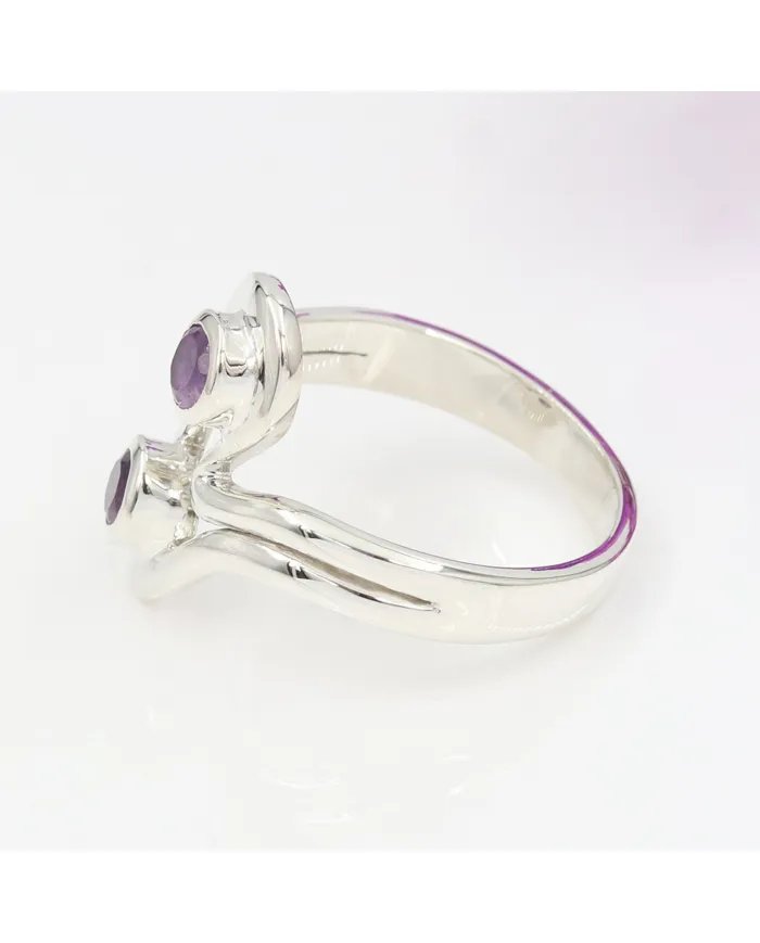 Amethyst Ring - 925 Sterling Silver Handmade Gemstone Jewelry