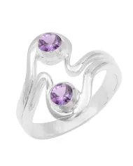 Amethyst Ring - 925 Sterling Silver Handmade Gemstone Jewelry
