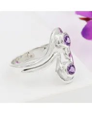 Amethyst Ring - 925 Sterling Silver Handmade Gemstone Jewelry