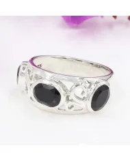 Black Onyx  Ring 925 Sterling Silver | Handmade Statement Jewelry