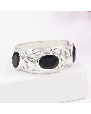 Black Onyx  Ring 925 Sterling Silver | Handmade Statement Jewelry