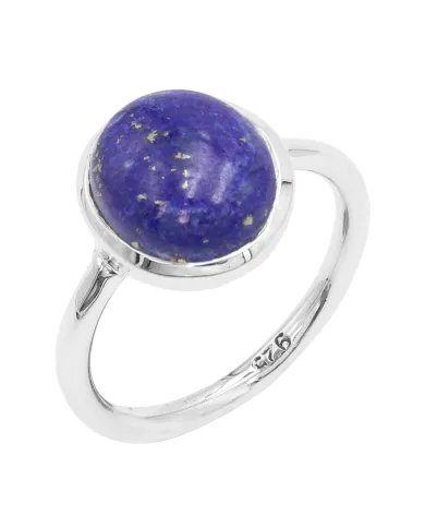 Lapis Lazuli Ring - 925 Sterling Silver Solitaire Gemstone Jewelry