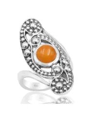 Natural Carnelian Ring, Sterling Silver Ring, Beautiful Ring for Women