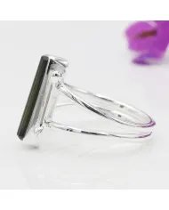 Natural Tourmaline Ring – Handmade 925 Sterling Silver Dainty Jewelry