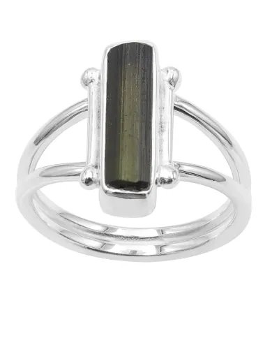 Natural Tourmaline Ring – Handmade 925 Sterling Silver Dainty Jewelry