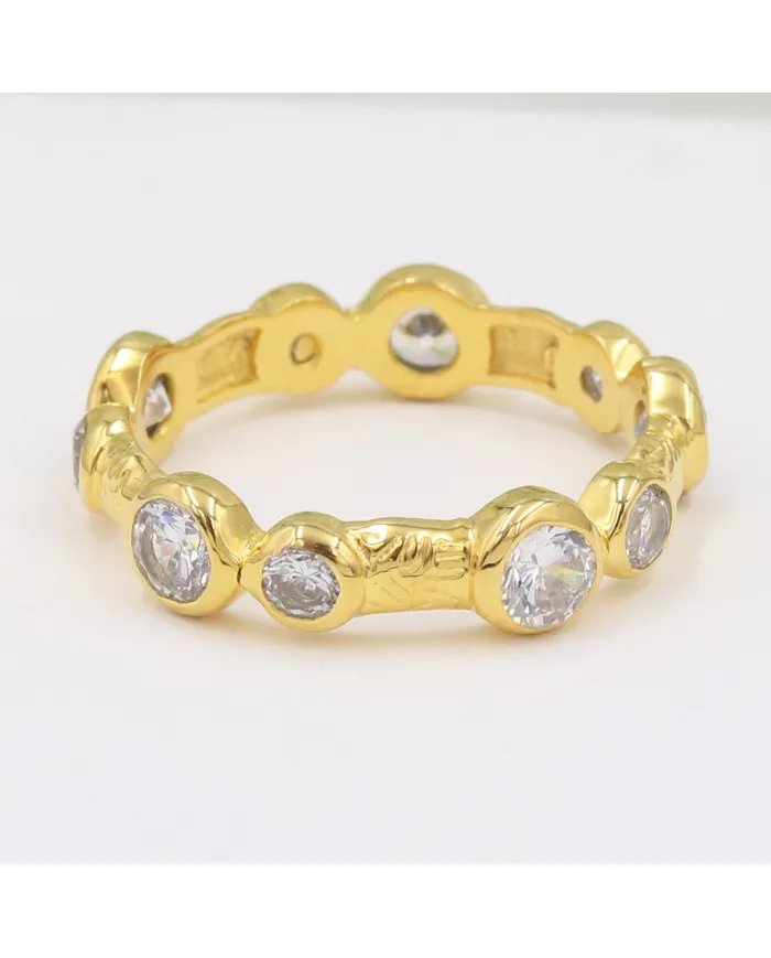 Swarovski Crystal Ring – Gold Plated Handmade Silver Jewelry