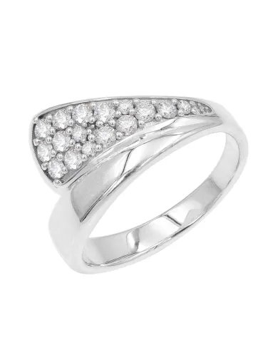 Moissanite Ring in 925 Sterling Silver - Elegant Minimalist Handmade Jewelry