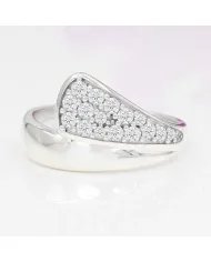 Moissanite Ring in 925 Sterling Silver - Elegant Minimalist Handmade Jewelry