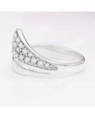 Moissanite Ring in 925 Sterling Silver - Elegant Minimalist Handmade Jewelry