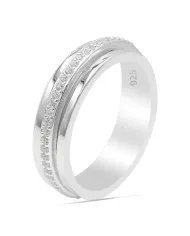 Arizona Turquoise Spinner Brass Ring - Sterling Silver Fidget & Anxiety