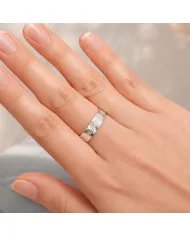 Swarovski Crystal Sunburst Ring - Handmade 925 Sterling Silver Jewelry