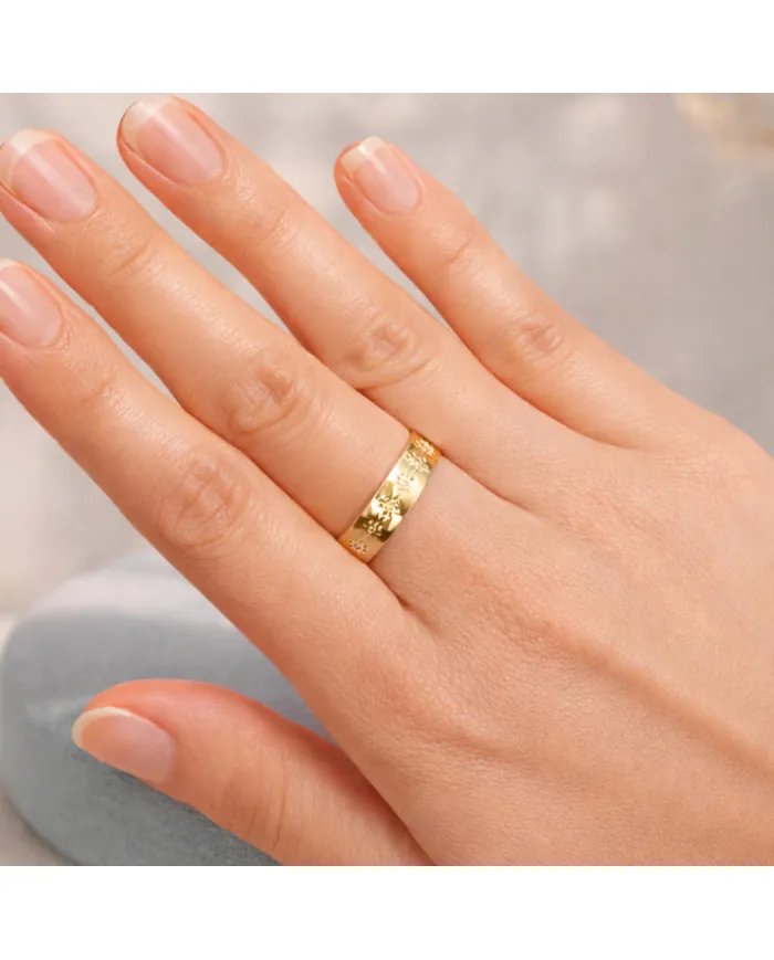 Swarovski Crystal Sunburst Ring - Gold Plated 925 Silver Handmade Jewelry