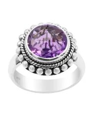 Arizona Turquoise Spinner Brass Ring - Sterling Silver Fidget & Anxiety