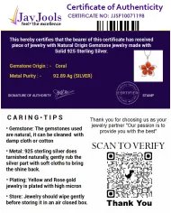 Coral Flower Charm Pendant – Handmade 925 Sterling Silver Jewelry