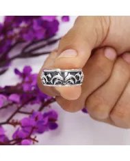 Sterling Silver Dolphin Spinner Ring - Handmade Nautical Ocean Jewelry