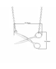 925 Silver Scissors Pendant – Handmade Jewelry for Hairdresser & Stylist
