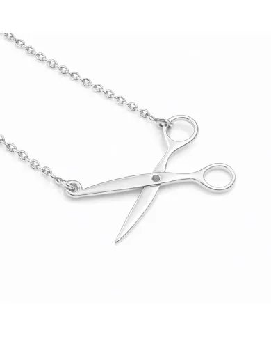 925 Silver Scissors Pendant – Handmade Jewelry for Hairdresser & Stylist