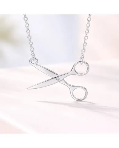 925 Silver Scissors Pendant – Handmade Jewelry for Hairdresser & Stylist